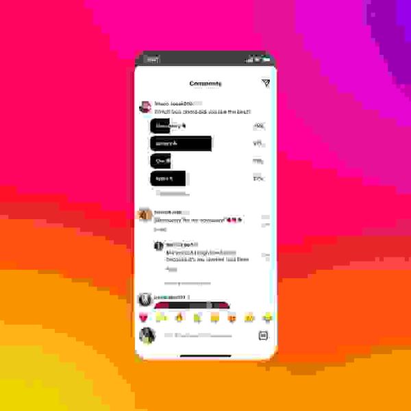 Instagram** начал тестировать опросы в комментариях